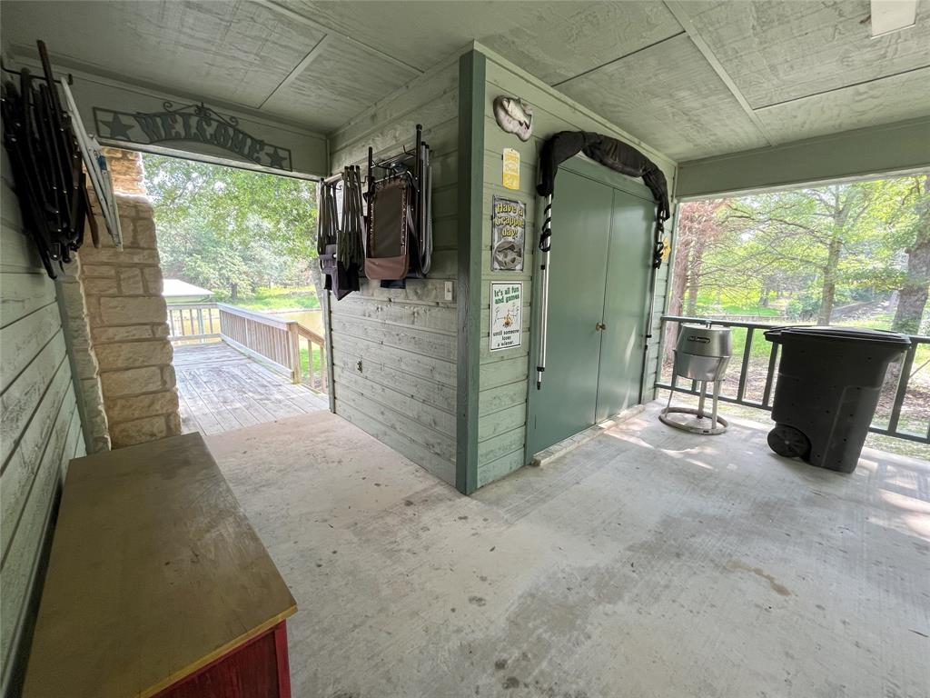 Attached Carport with Storage