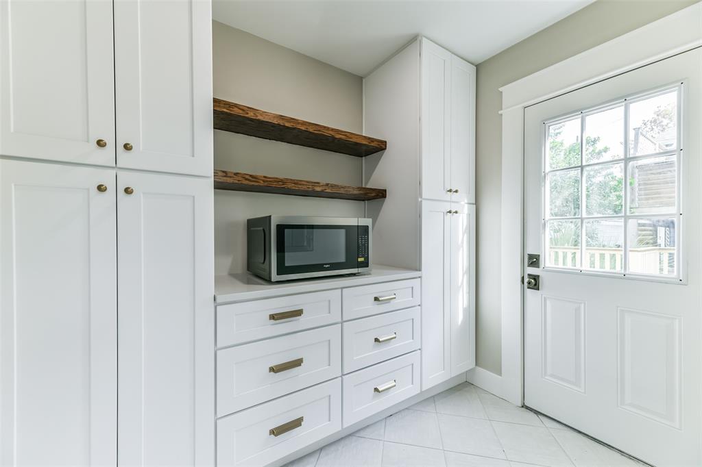 Mudroom with tons of storage.