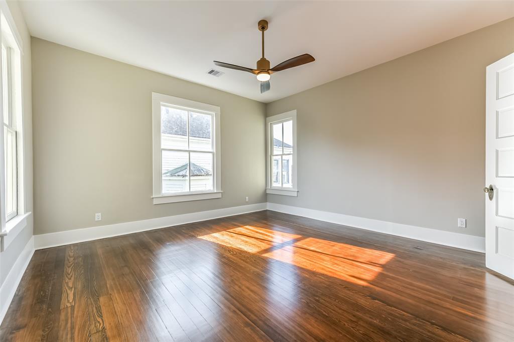 Primary bedroom on the second floor.