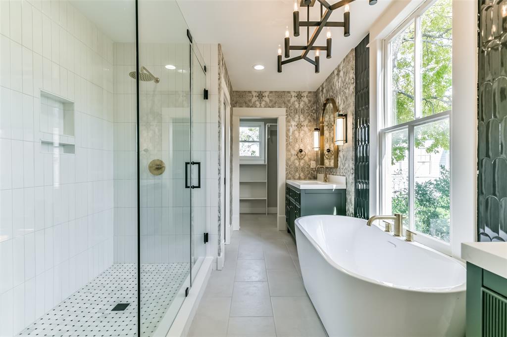 Large walk-in shower