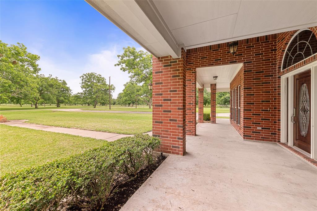 Expansive covered front porch. The perfect place to unwind and take in unobstructed views of those Texas stars at night.