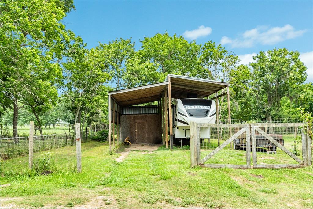 Detached carport and covered RV storage