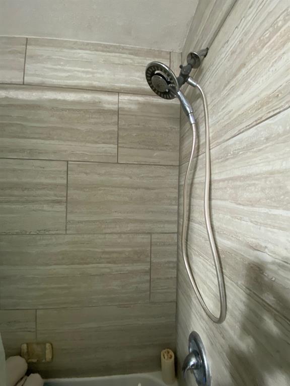 Rain Head Shower in Tub/Shower in Front Bathroom