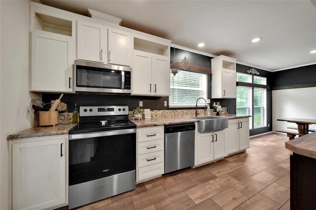 Functional kitchen space with an array of cabinetry!