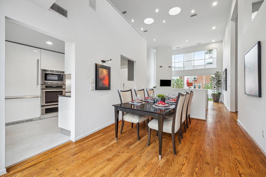 Sitting at the Dining Room table offers many interesting views of the home.