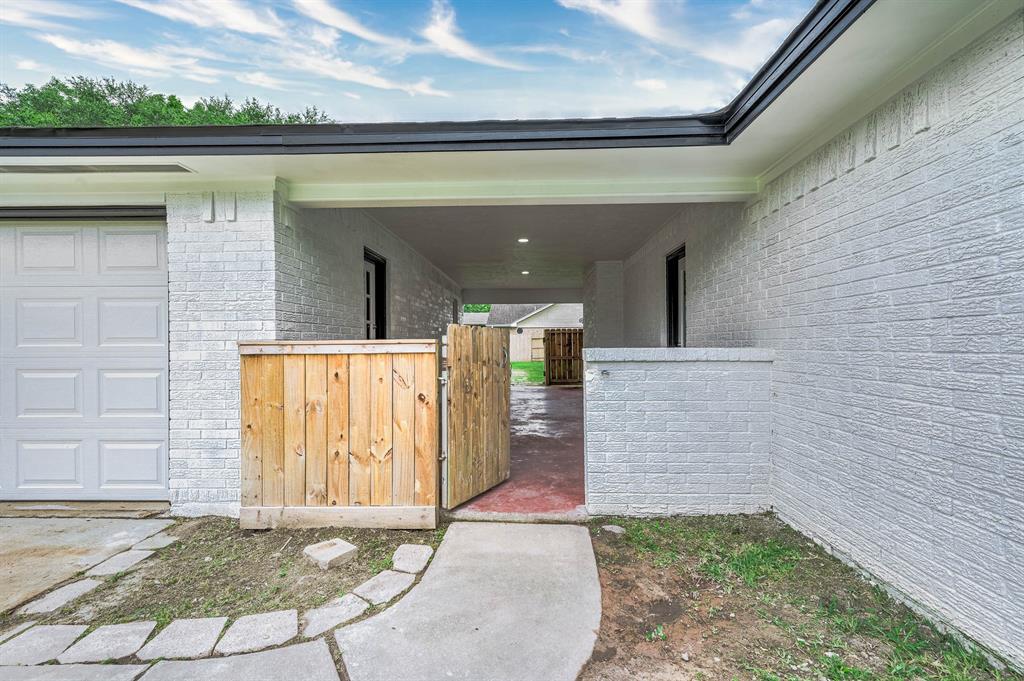 Gate to the breezeway