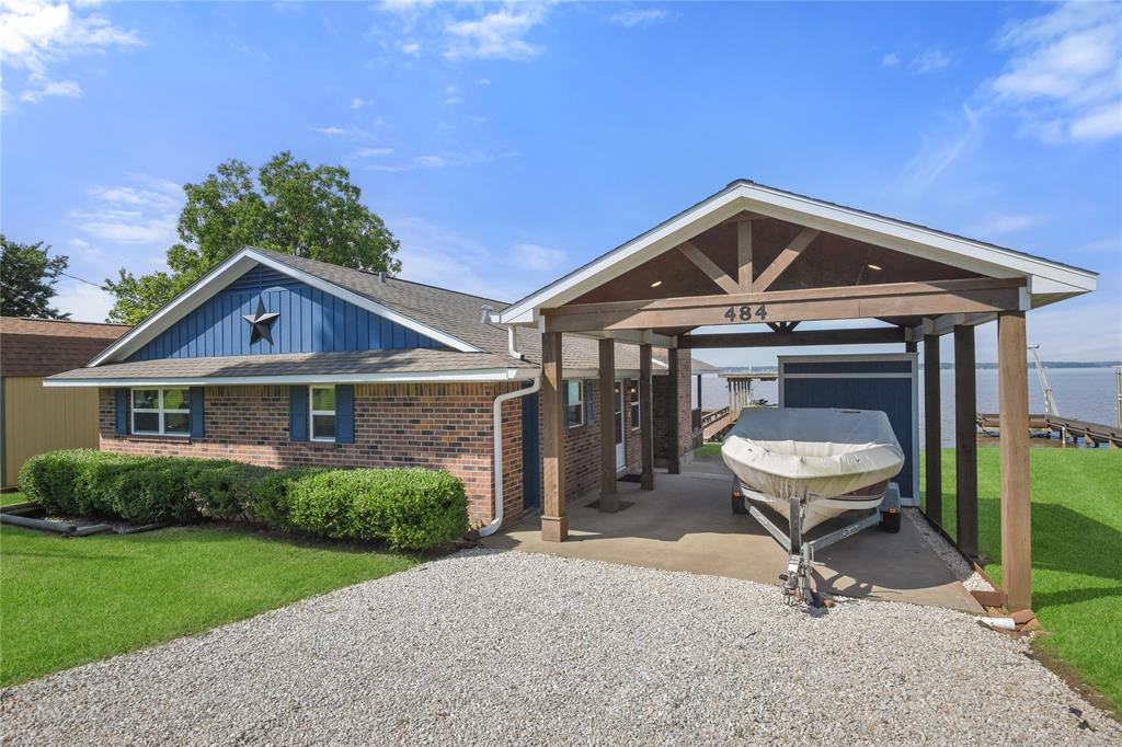 Carport also serves as the perfect spot to park your boat or trailer