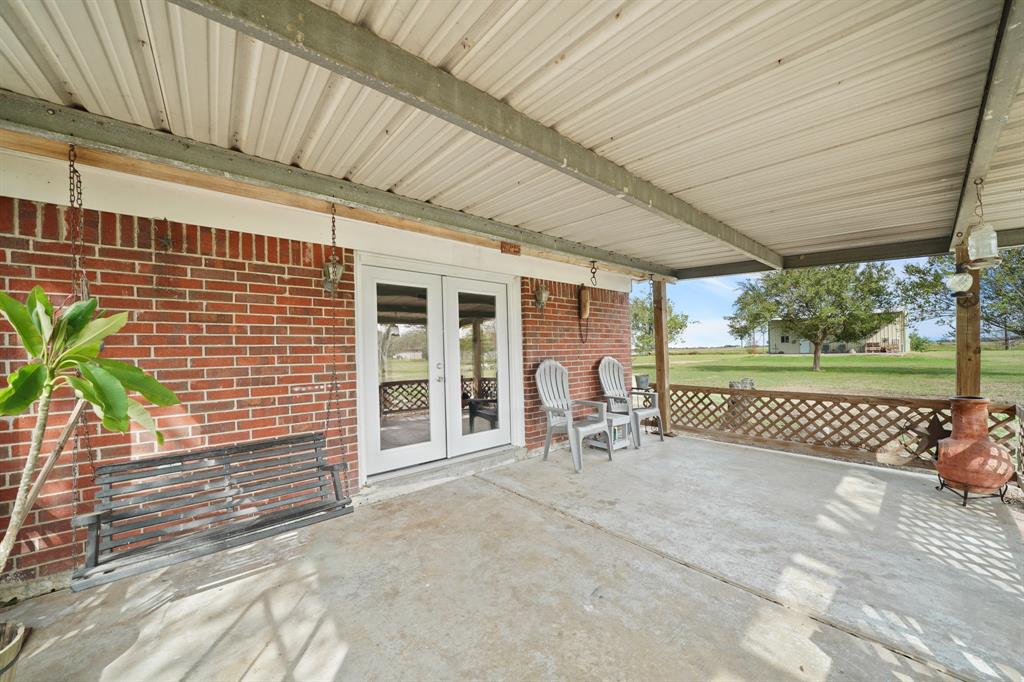 French doors leading to the living room