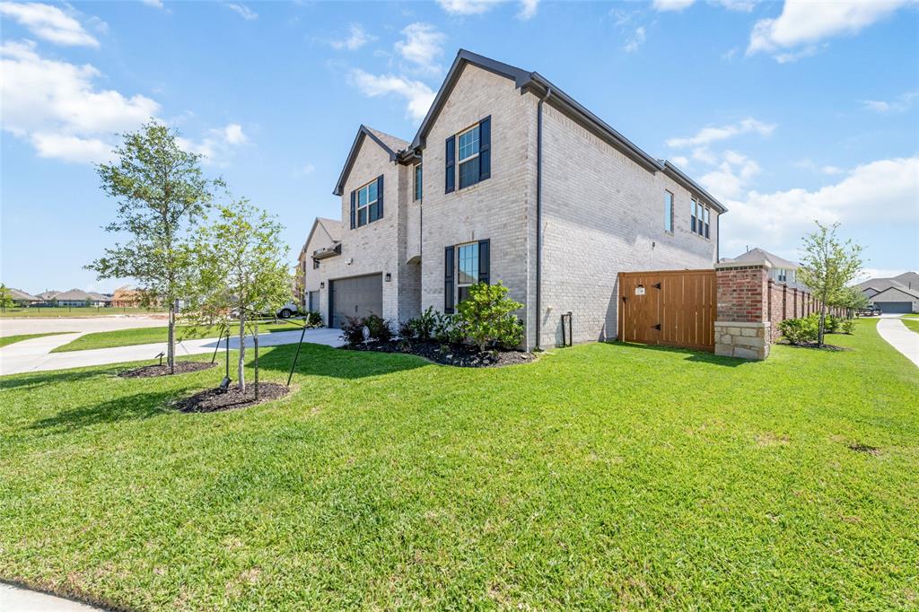 Side view of house with big corner lot