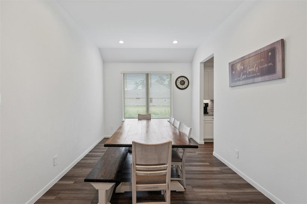 Dining room, fits 8 foot table comfortably!