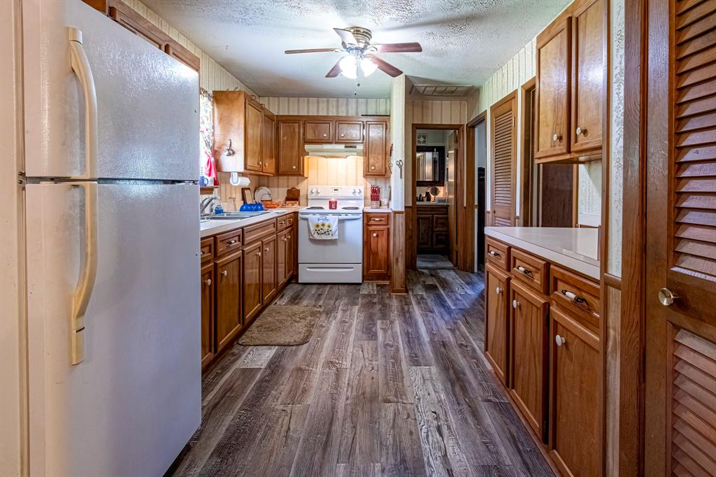 Living room opens into the kitchen.