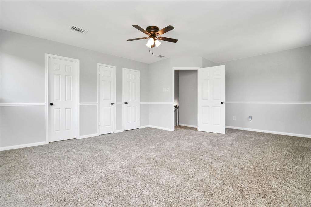 Secondary master suite upstairs, with private bath and walk in closet!