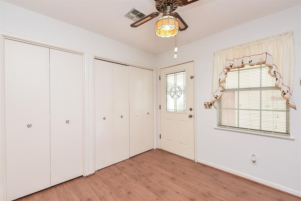 The breakfast nook with storage.