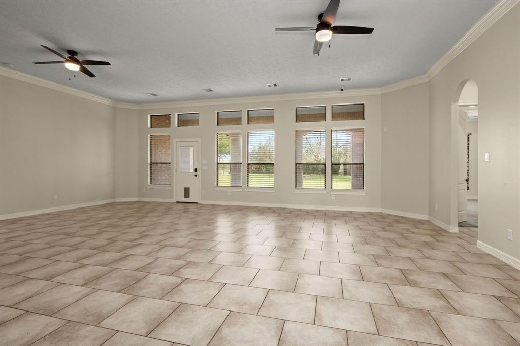 Family Room looking out to beautiful back yard.