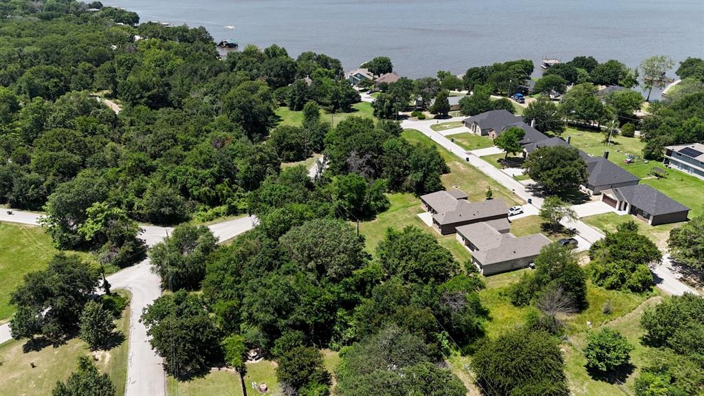 Aerial view of the lot.