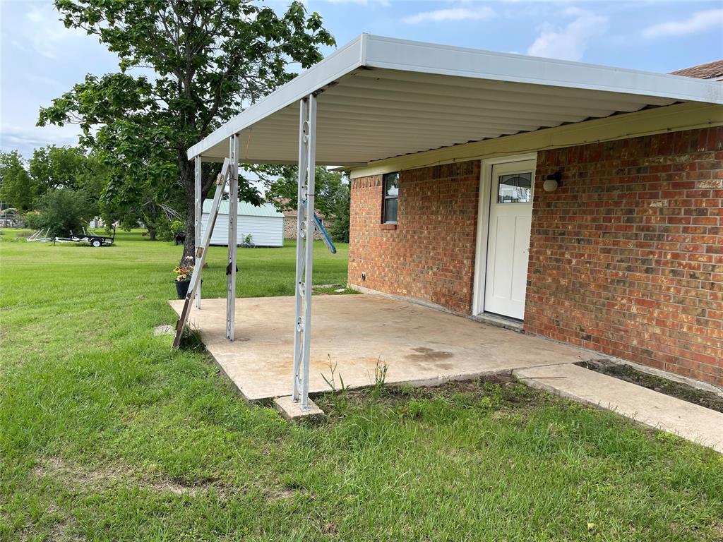 Covered back patio