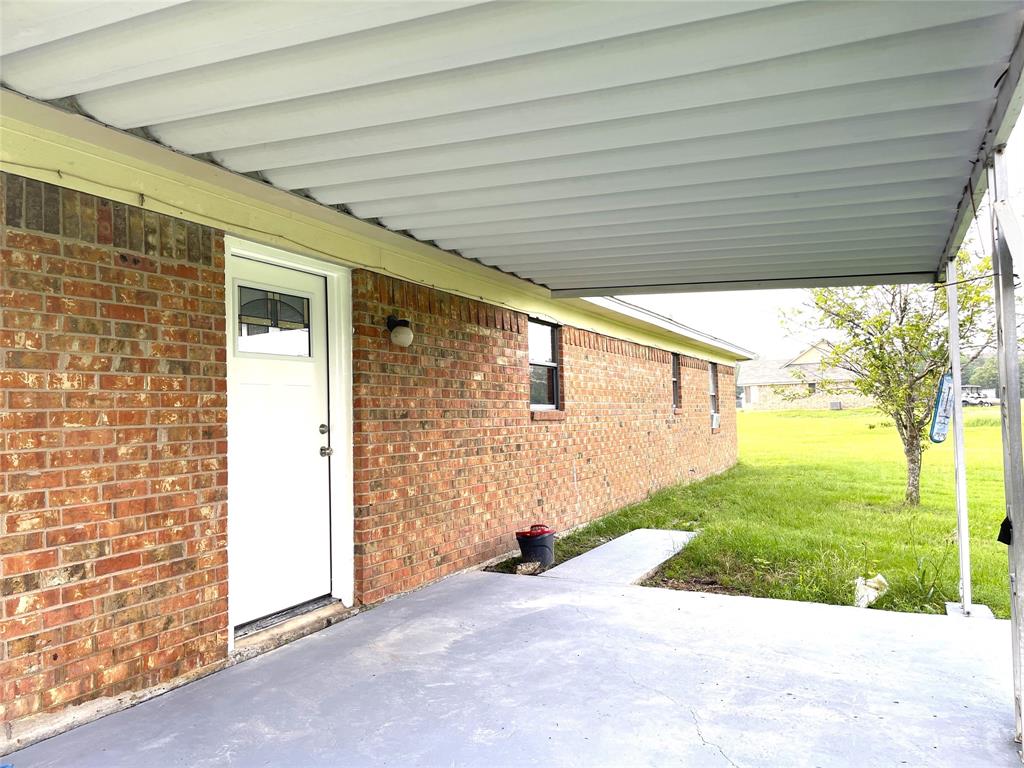 Covered back patio