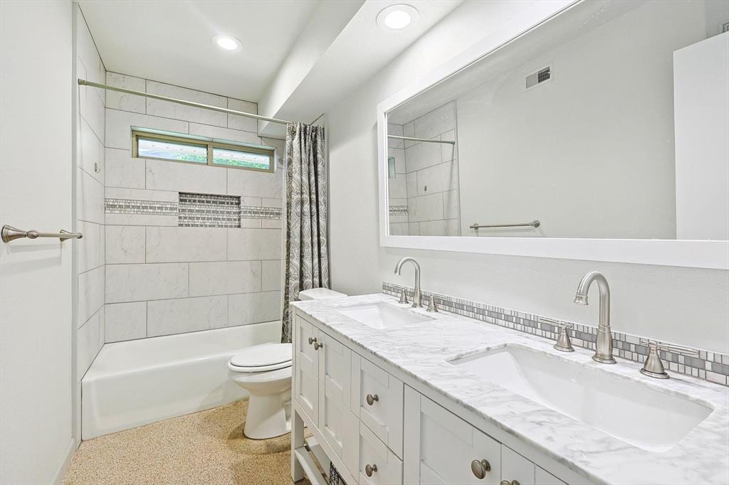 Full bathroom 3, remodeled 4 years ago, has slip resistant flooring