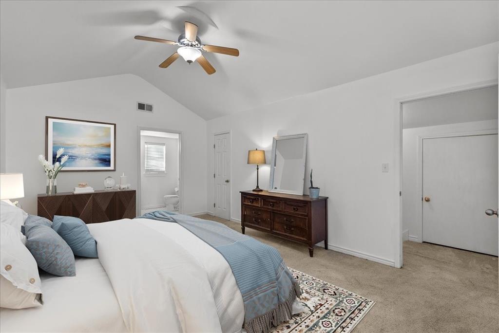 Upstairs bedroom with its own private bath