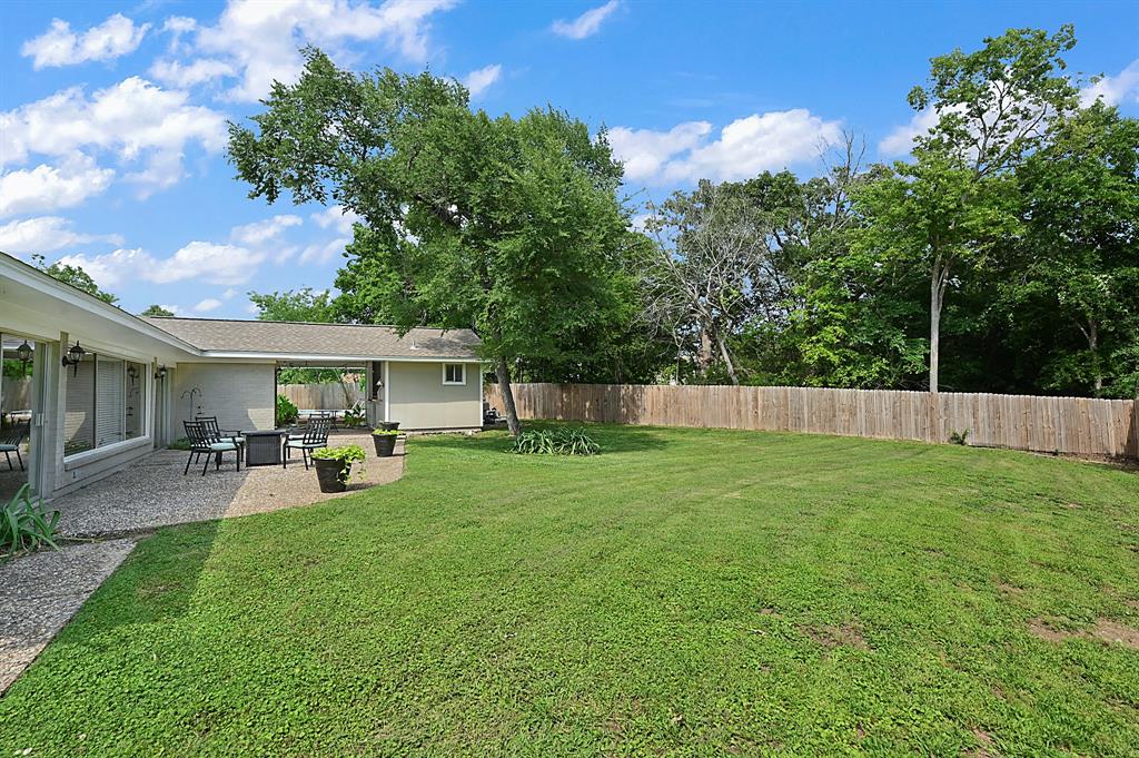 surrounded with huge trees for privacy