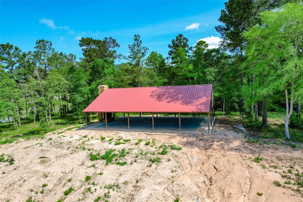 Currently under construction, one of the pavilions in Texas Grand Ranch.