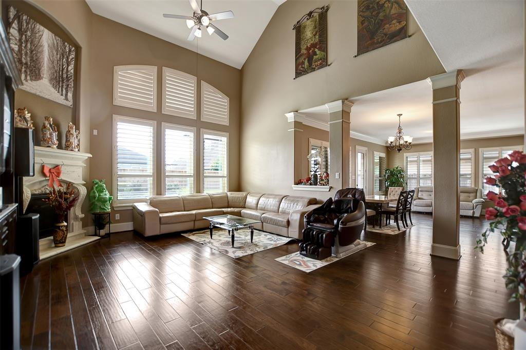 High Ceilings in family room