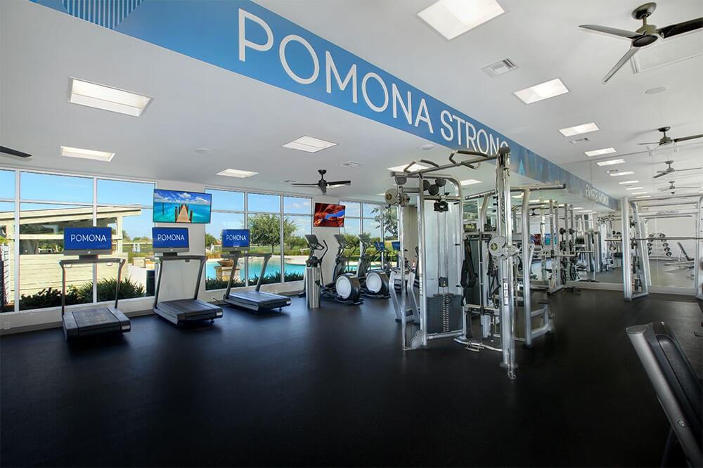 Stay healthy and strong at your community Fitness Center *Photo credit: Pomona community website