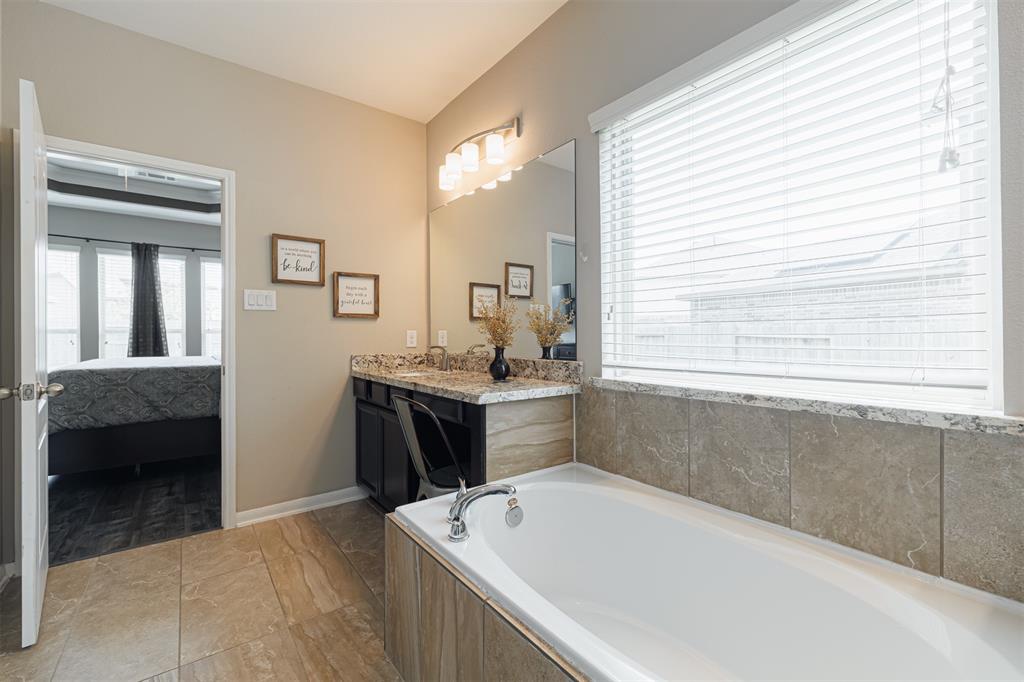 Another view of the bath looking towards the bedroom.