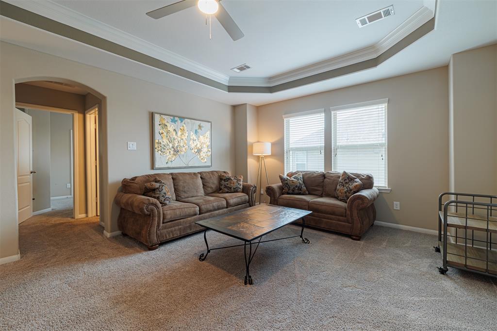 Another view of the game room looking towards the secondary bedrooms.