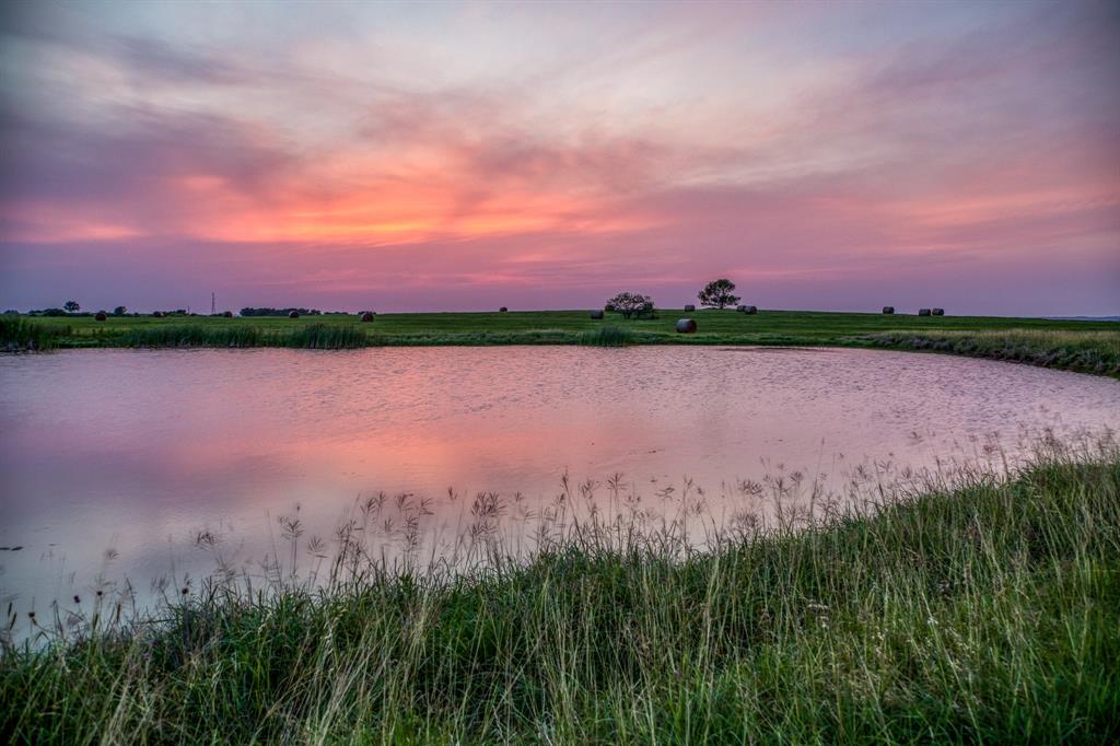 The serene ponds, reflecting the fiery palette of the sky, shimmer with shades of pink, orange, and purple. The water\'s surface captures the sunset\'s brilliance, mirroring the vibrant display in a dance of light and color.