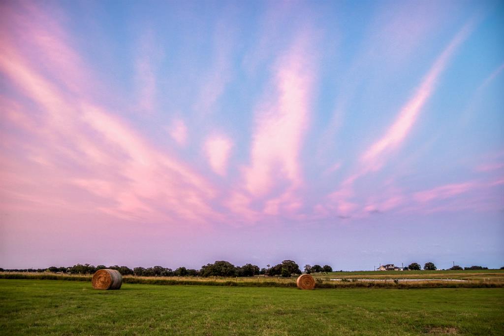 The sky above this Texas ranch bursts into a symphony of colors.