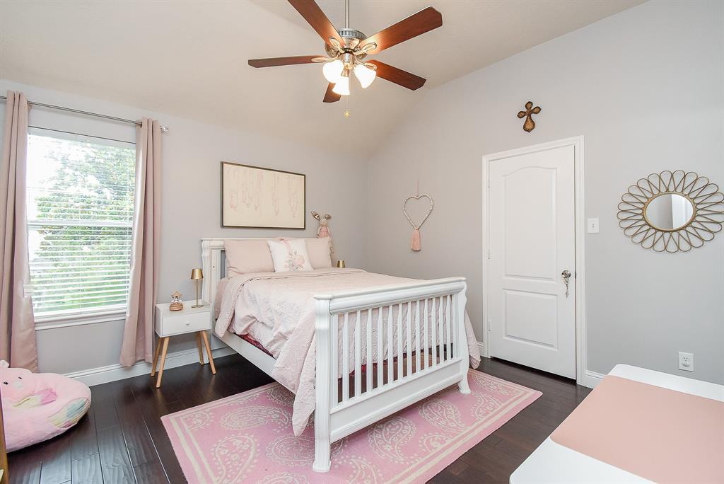 Pale walls invite added color nuances in this spacious secondary bedroom--- any of which can also serve specific purposes, such as a nursery, hobby or work out space. It\'s all up to you!