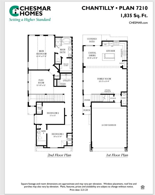 Chantilly floor plan