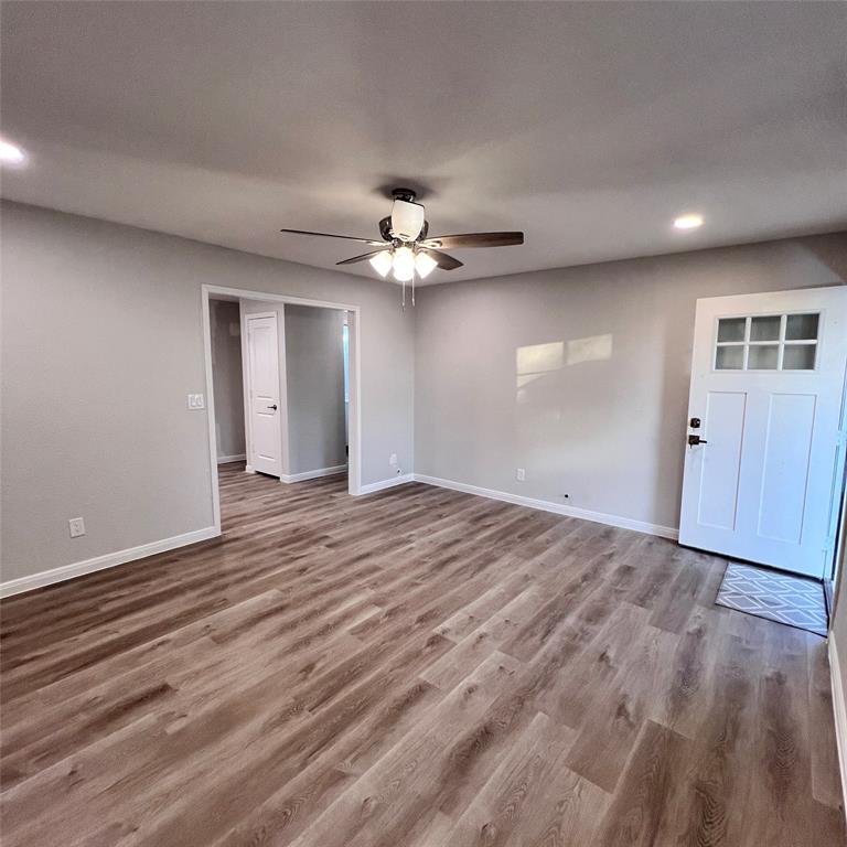 Another living room pic showing the new front door