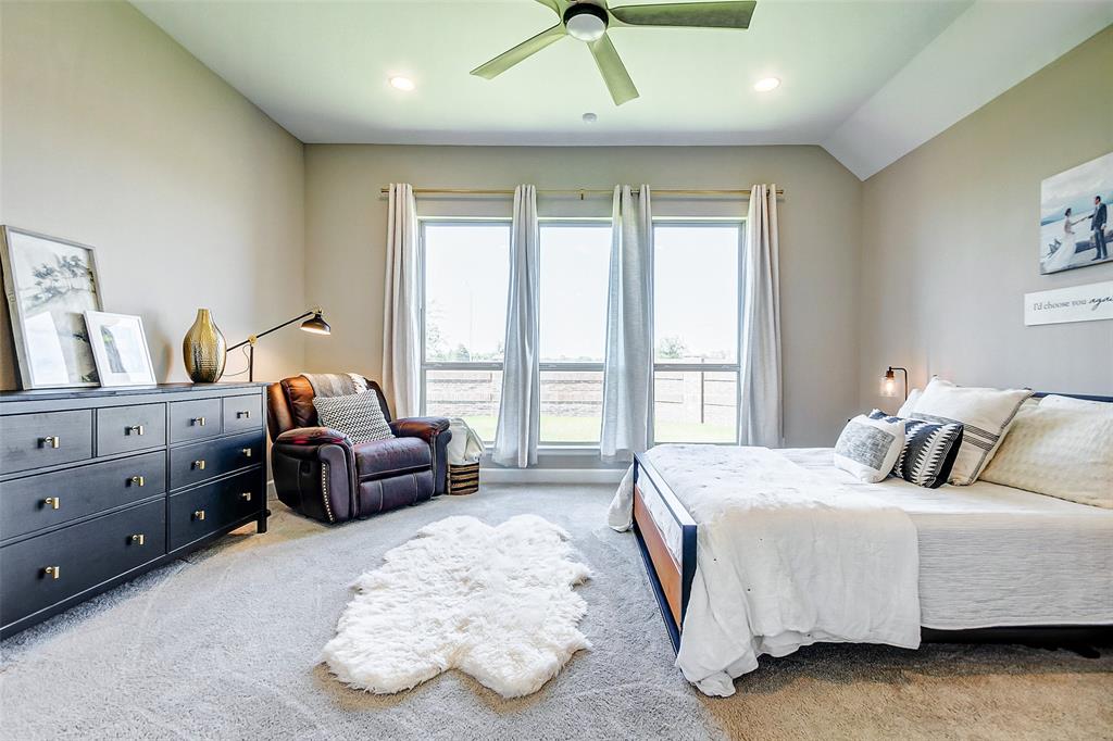 The wall of windows in the living area generates tons of natural light.