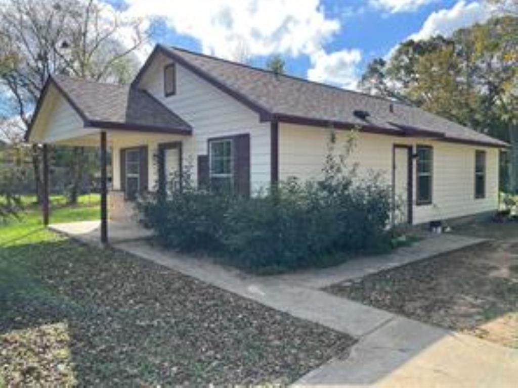 Side view of the home.