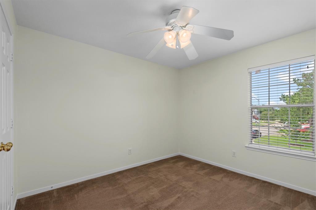 The living room opens up to the kitchen and breakfast room