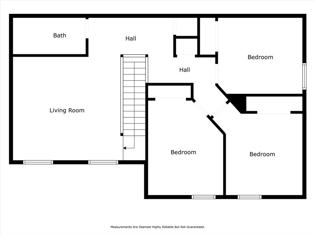 Upstairs floor plan