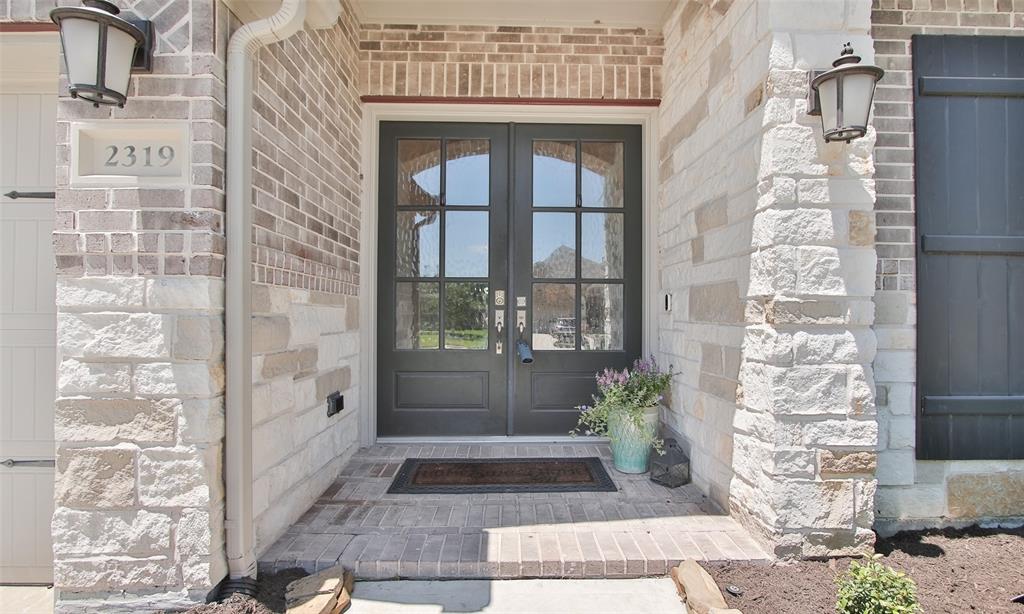 Georgian Styled double custom front doors