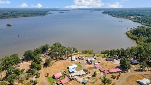 Aerial view of Lake Sam Rayburn