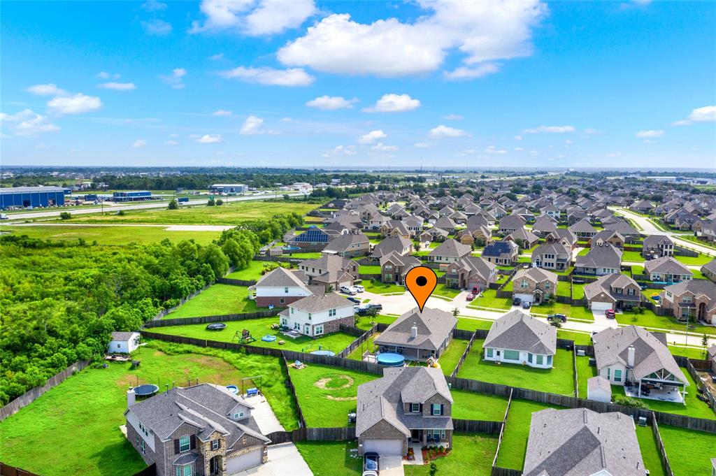 Aerial showcasing the location of the home in this growing and super fun neighborhood of River Farms.