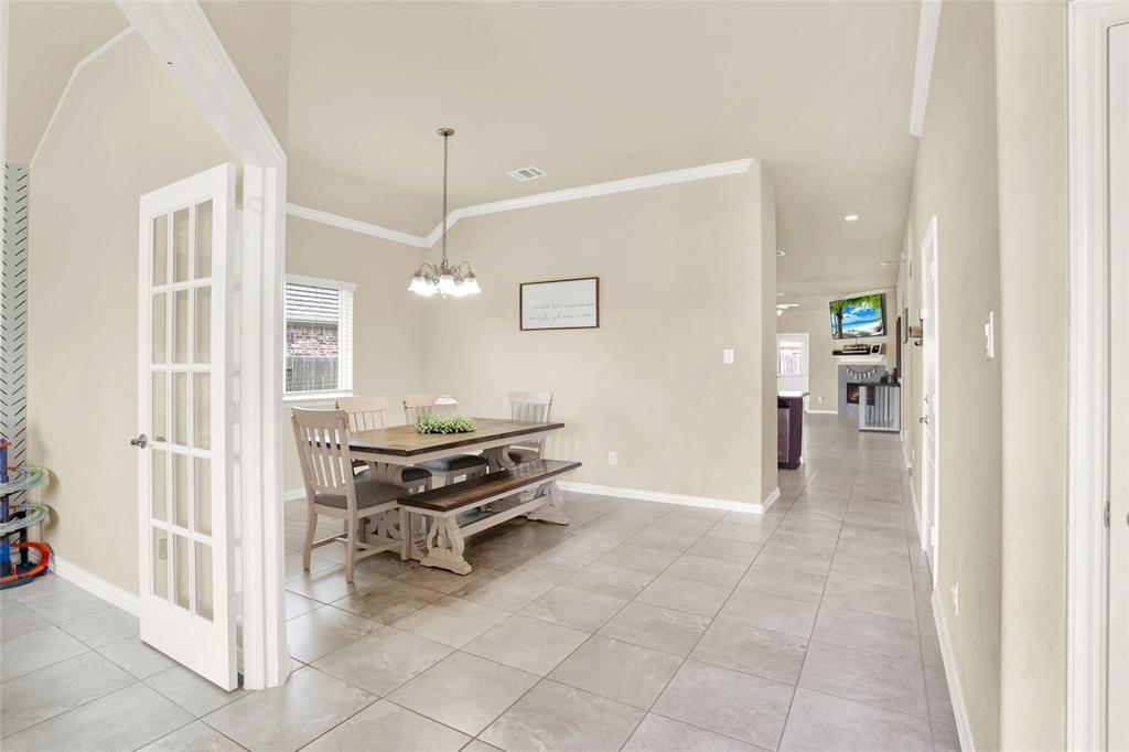 Beautiful extended and wide entrance into home. Tile floors throughout the home.