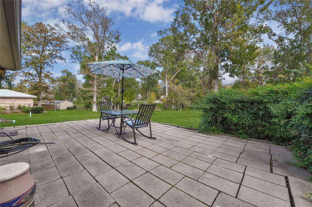 Paver back patio! Lots of space for a BBQ and entertainment!