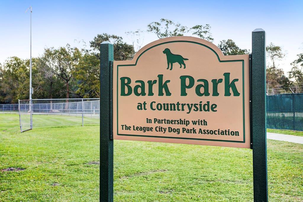 Bark Park at Countryside is located adjacent to Countryside Park.