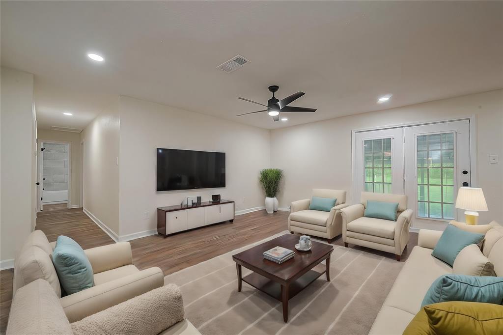 Living Room with virtual staging