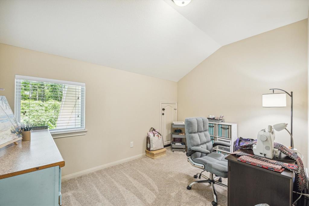 Carpeted craft room/play room