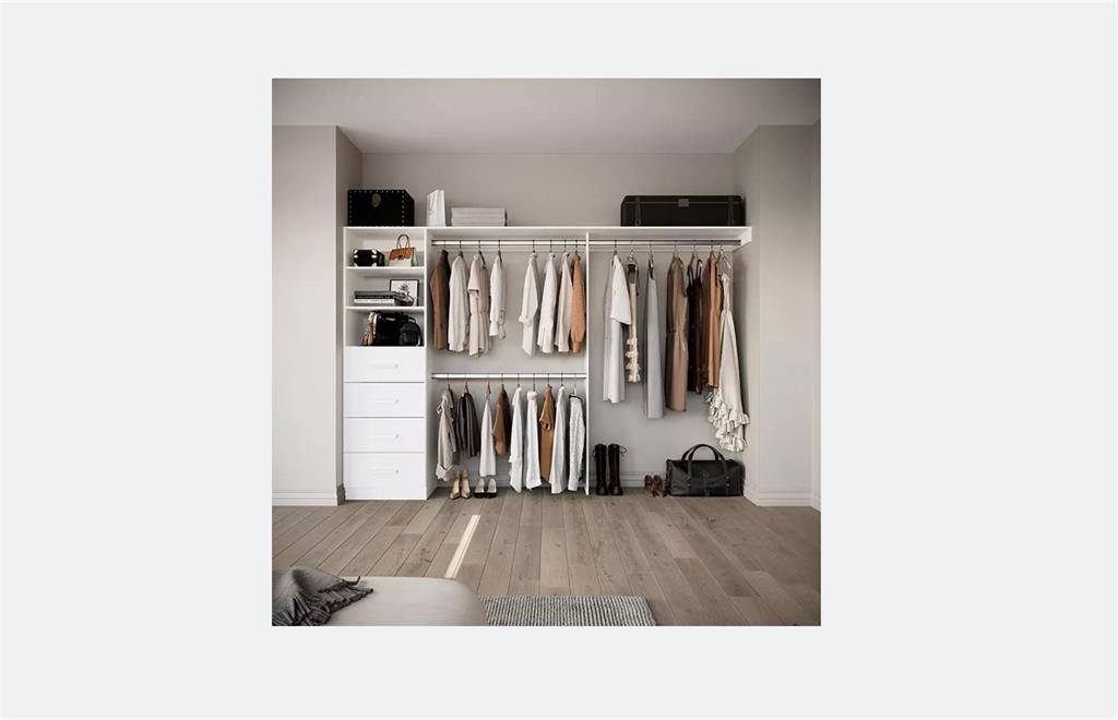 Modern closet system to be integrated to guest rooms.