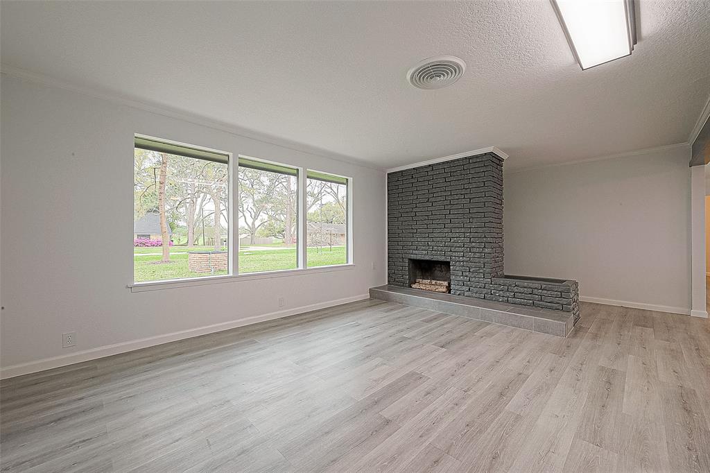 Kitchen island overlooking