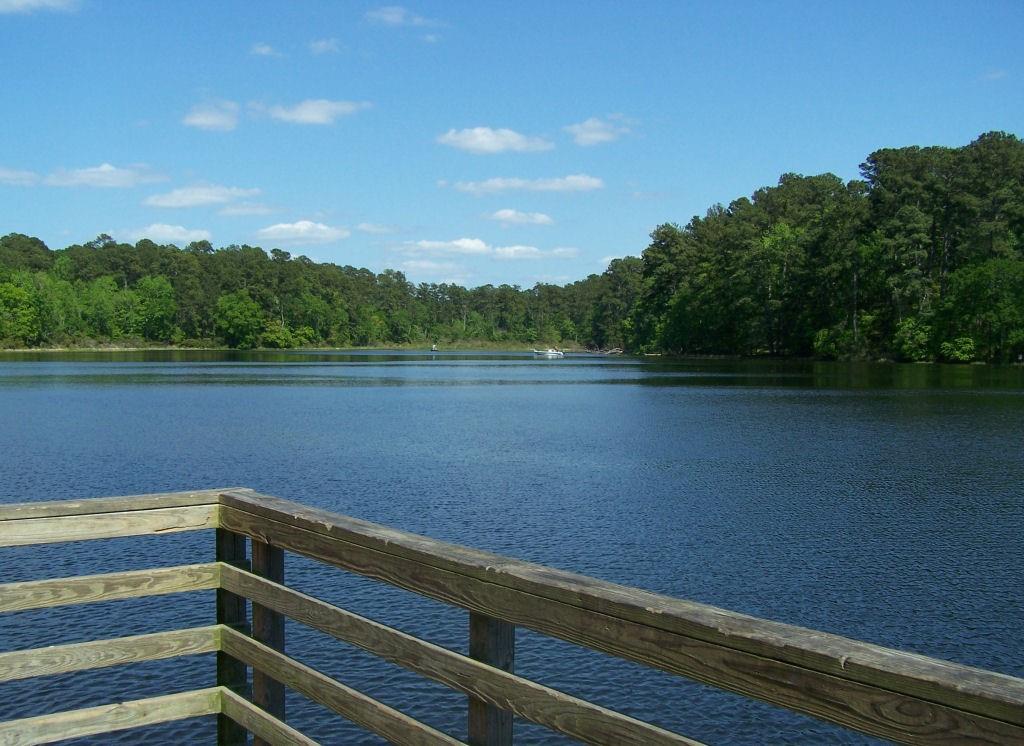 Beautiful lake in Huntsville State Park.