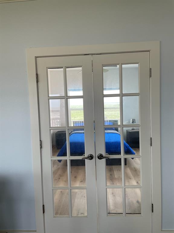 White French doors into the master bedroom and windows to see your beautiful beach sunrises and sunsets!